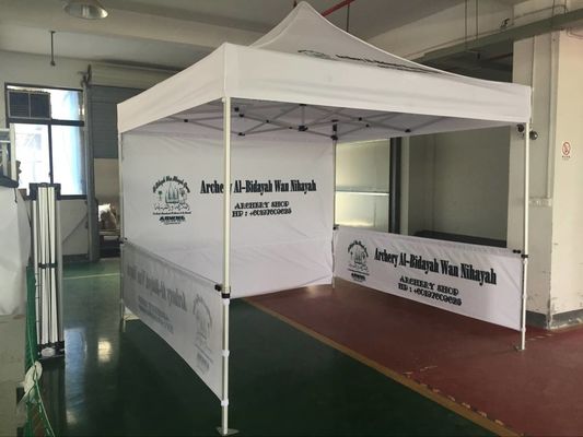 광고를 위한 3x4.5m 차양 야외 캐노피 텐트 폴드형 휴게소 팝업